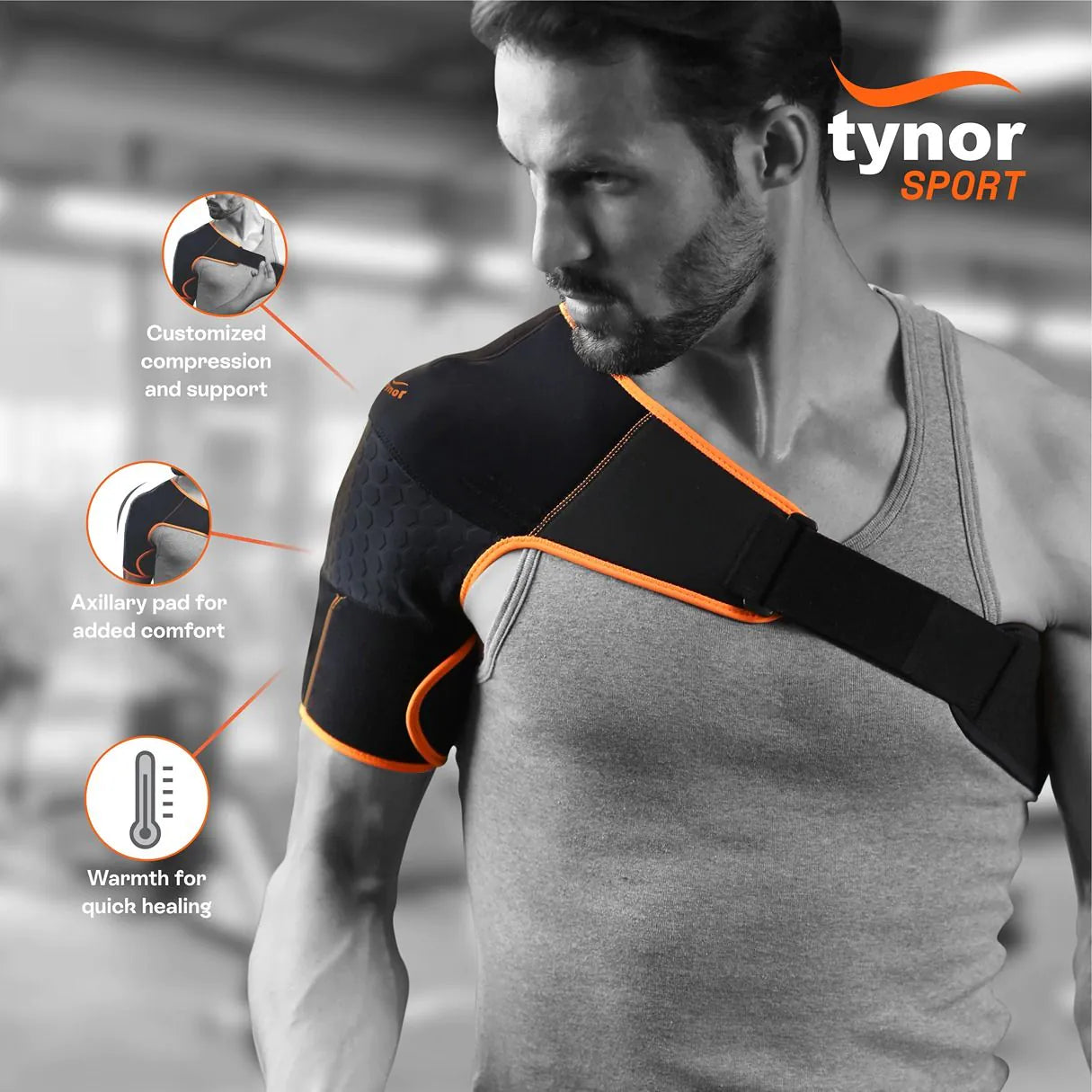 Tynor Shoulder Support Double Lock Neo Code:404
