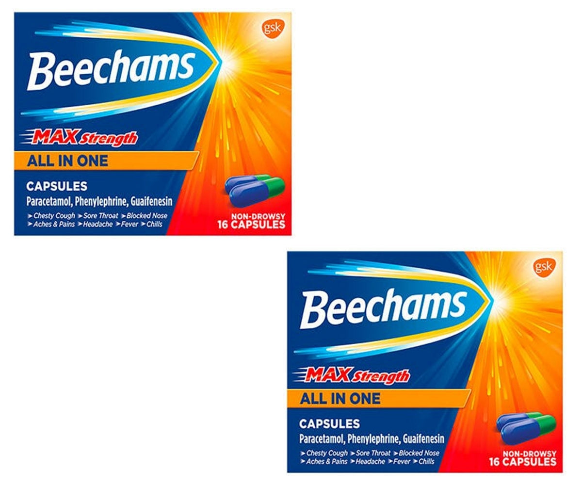 Beechams Max Strength All in One 16 Capsules Pack 2