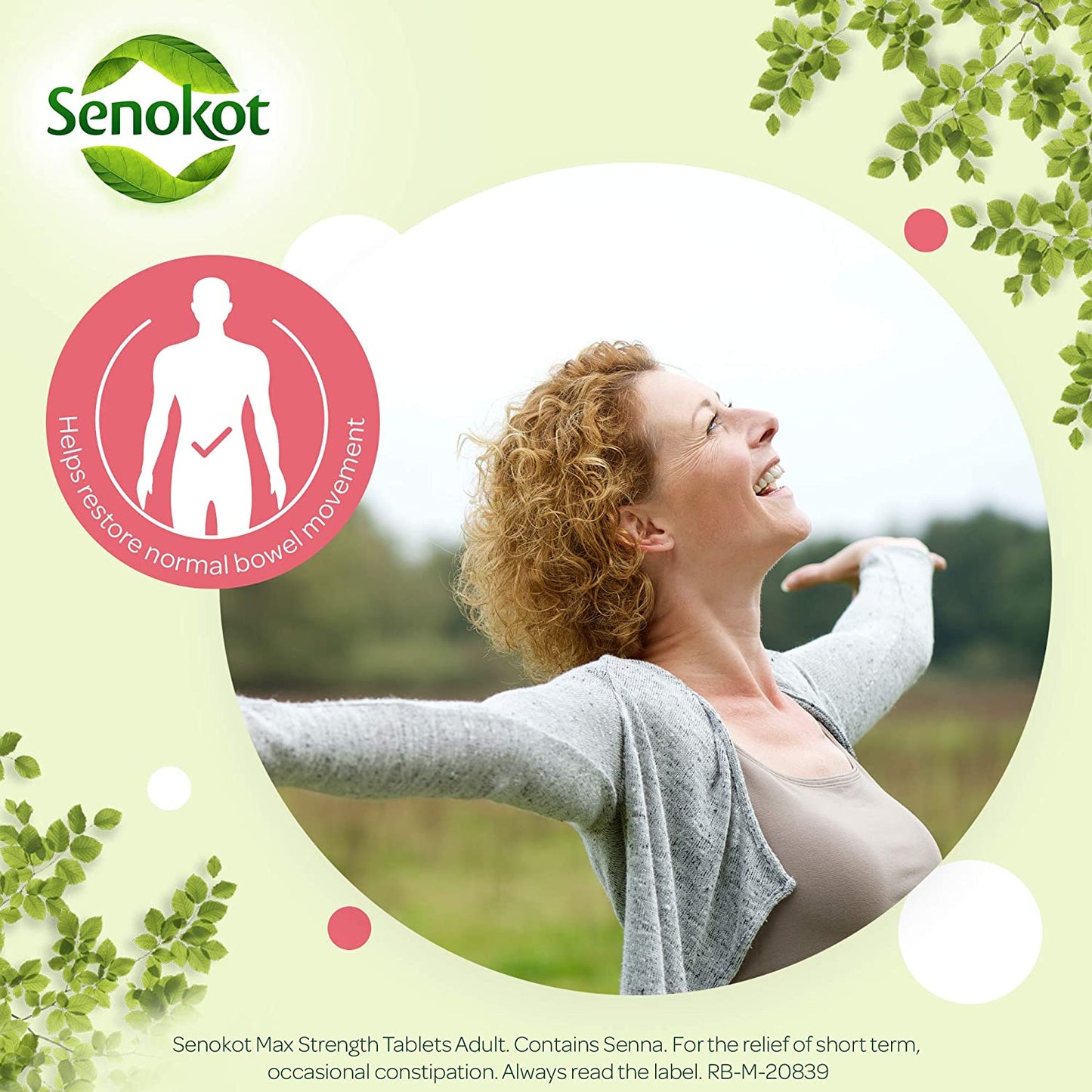 Senokot Max Strength Tablets Adults - 10 Tablets x 1 Pack Expiry 04-2026