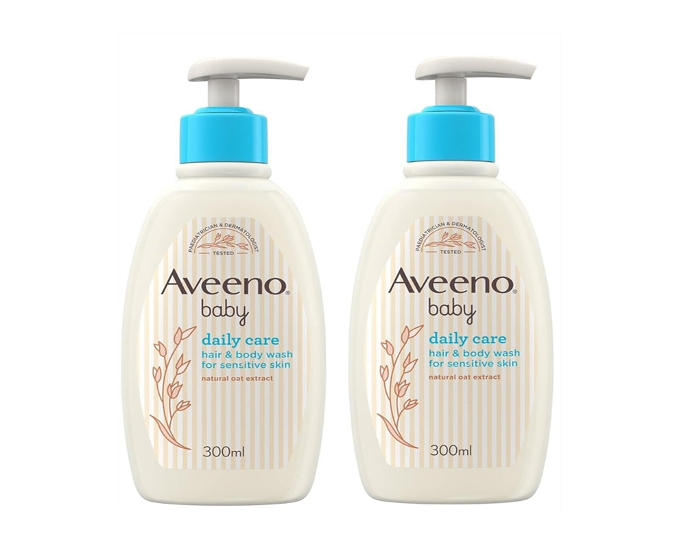 Aveeno Baby Daily Care Baby Hair & Body Wash 300ml Pack 2