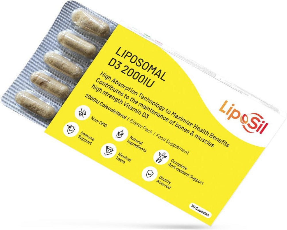 LIPOSIL VITAMIN D3 2000IU 30 Capsules Expiry 06-2026
