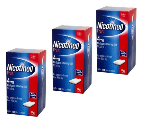 Nicotinell Gum Fruit 4mg of 96 Pack 3 Expiry 2027