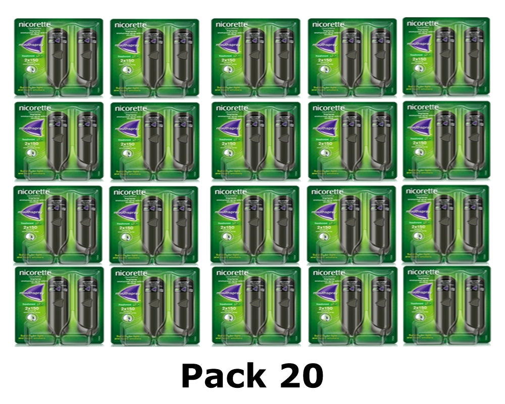 Nicorette QuickMist 1mg Mouthspray Freshmint 40x 150 spray Expiry 2028 ((Pack 20))
