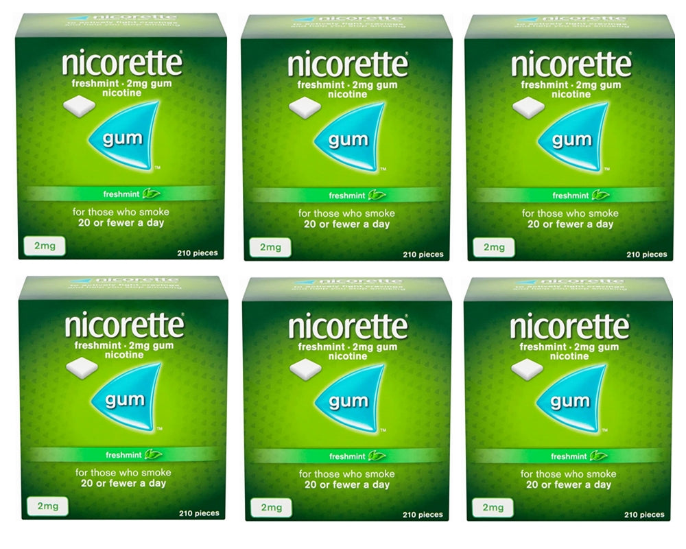 Nicorette Freshmint Gum 2mg 210 Pieces Expiry 2027