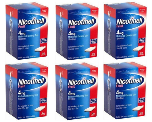 Nicotinell Gum Fruit 4mg of 96 Pack 6 Expiry 2027