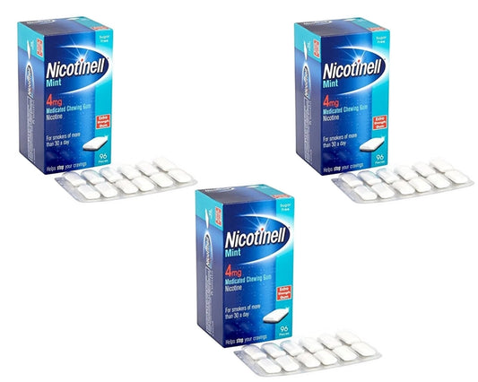 Nicotinell Gum Mint 4mg of 96 Pack 3 Expiry 2027