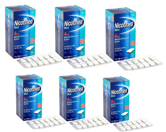 Nicotinell Gum Mint 4mg of 96 Pack 6 Expiry 2027