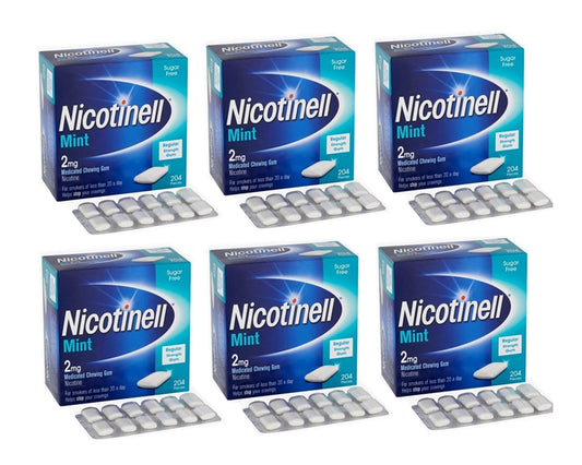 Nicotinell Mint Gum 2mg 204 Pieces Expiry 2027