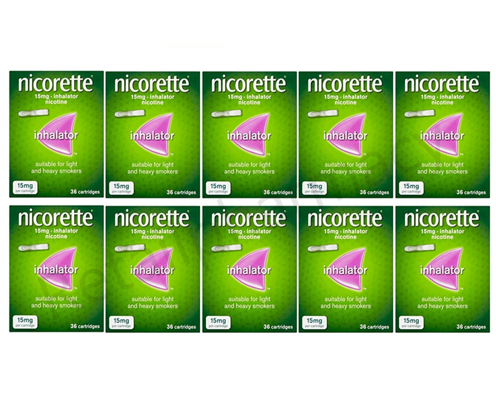 Nicorette 15mg Inhalator 36 Cartridges Expiry 2028 Pack 10