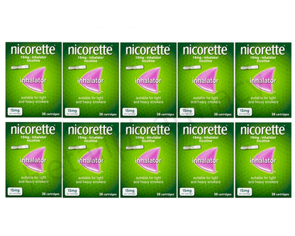 Nicorette 15mg Inhalator 36 Cartridges Expiry 2028 Pack 10