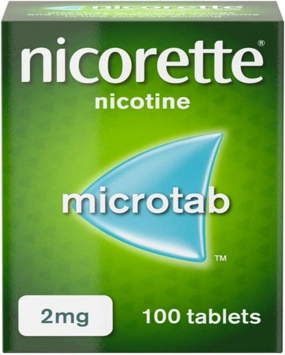 Nicorette Microtab 2mg Original 100 Tabs Expiry 12-2024