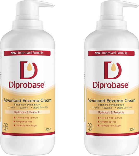 Diprobase Cream for Eczema and Dry Skin Conditions 2 Bottle