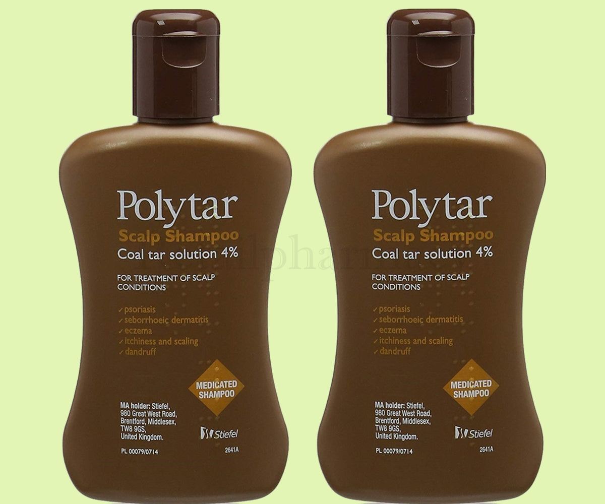 Polytar Scalp Shampoo 4% 150ml Pack 2 Expiry 10-2026