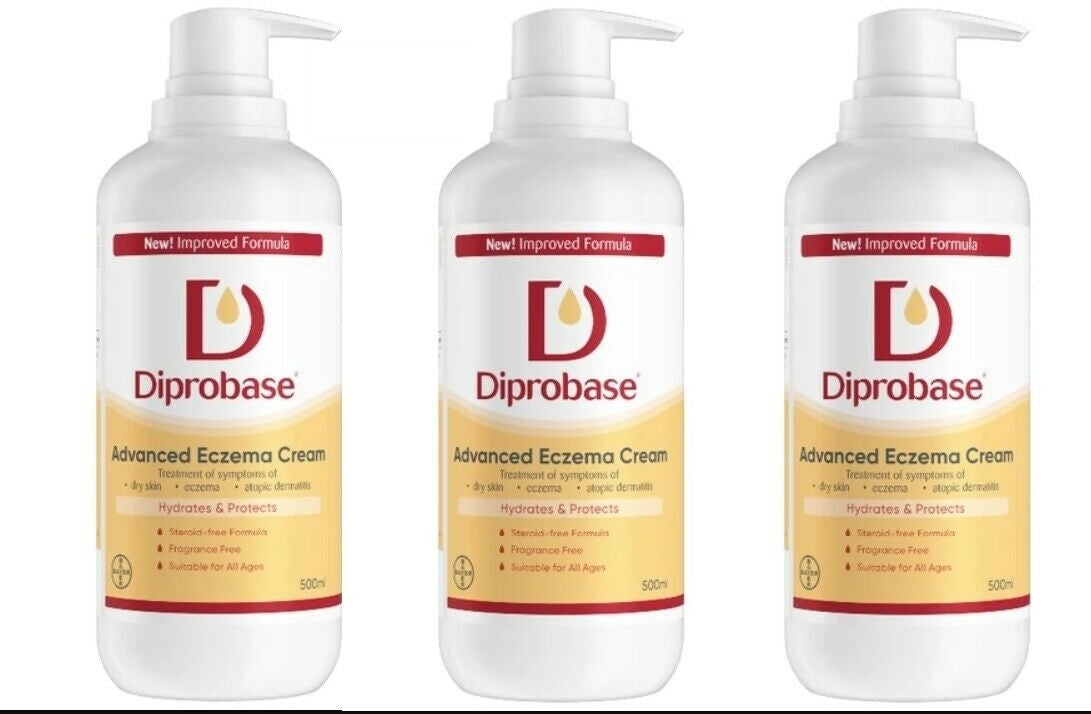 Diprobase Cream for Eczema and Dry Skin Conditions 3 Bottle