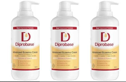 Diprobase Cream for Eczema and Dry Skin Conditions 3 Bottle