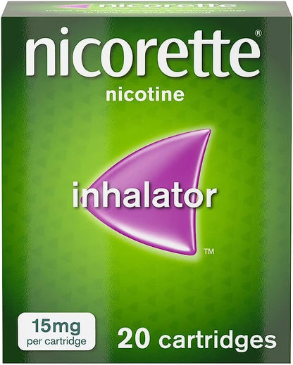 Nicorette 15mg Inhalator 20 Cartridges Expiry 10-2026