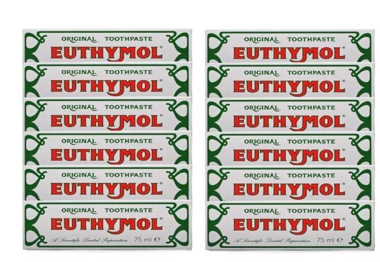 Euthymol Original Traditional Toothpaste 75ml Expiry 07-2026 12 Tubes