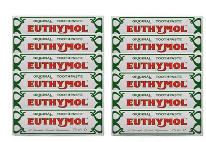 Euthymol Original Traditional Toothpaste 75ml Expiry 07-2026 12 Tubes