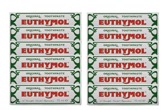 Euthymol Original Traditional Toothpaste 75ml Expiry 07-2026 12 Tubes