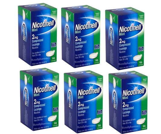 Nicotinell Lozenge Mint 2mg 96 Lozenges Pack of 6 Exp=06/2026