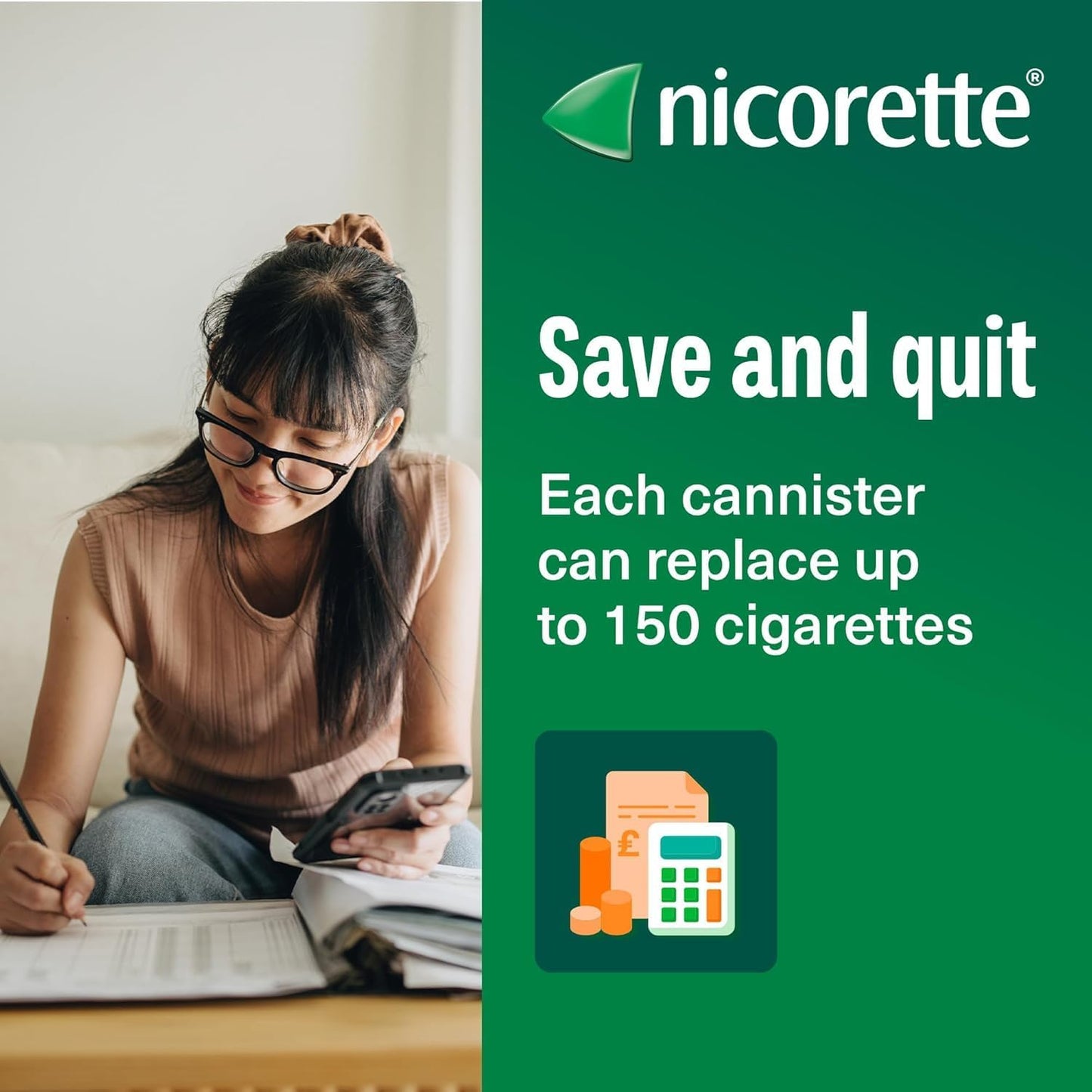 Nicorette QuickMist Mouthspray Spearmint Flavour 2x150 Sprays Pack 3