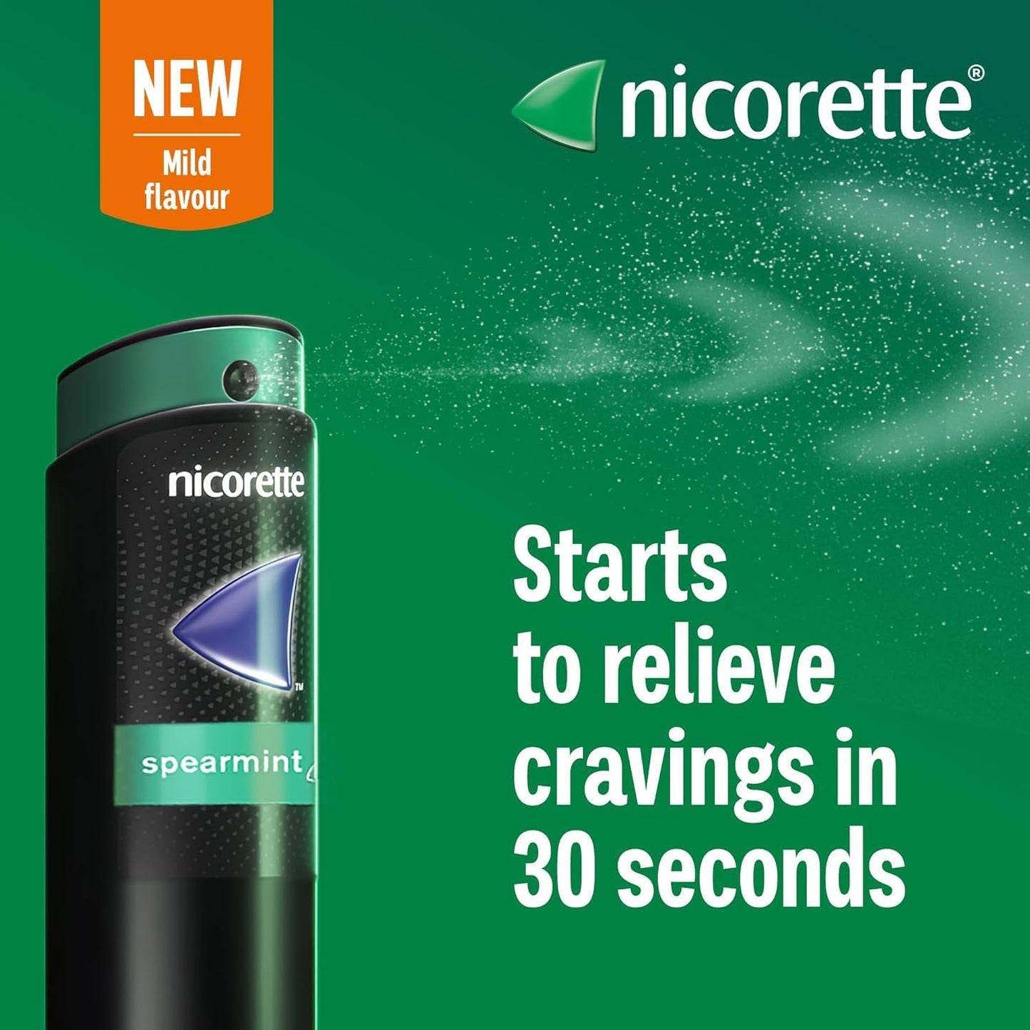 Nicorette QuickMist Mouthspray Spearmint Flavour 2x150 Sprays Pack 3