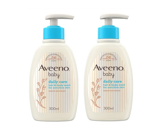 Aveeno Baby Daily Care Baby Hair & Body Wash 300ml Pack 2