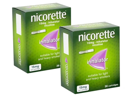 Nicorette 15mg Inhalator 36 Cartridges Expiry 2027  Pack 2