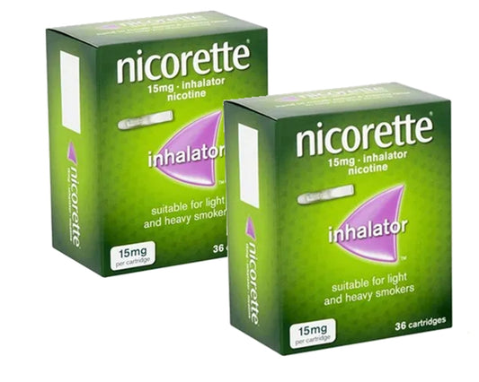 Nicorette 15mg Inhalator 36 Cartridges Expiry 2027  Pack 2