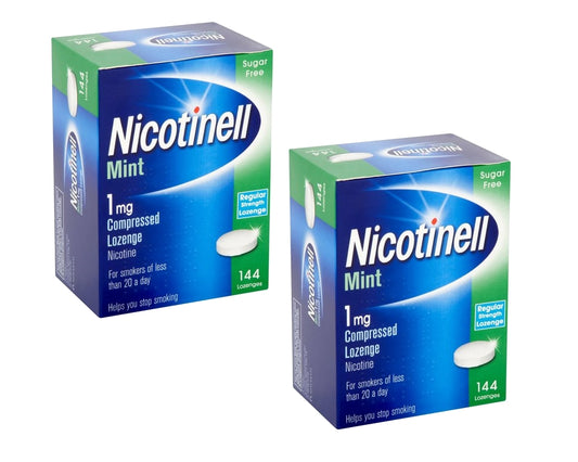 Nicotinell Lozenge Mint 1mg 144 Lozenges Pack of 2 Exp=01/2026