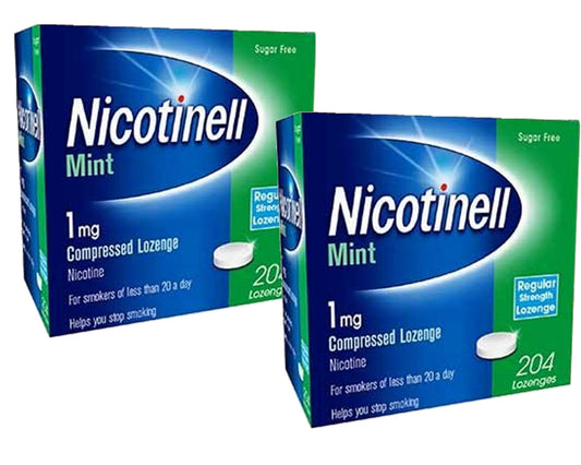 Nicotinell Lozenge Mint 2mg 204 Lozenges Pack of 2 Exp=04-2026