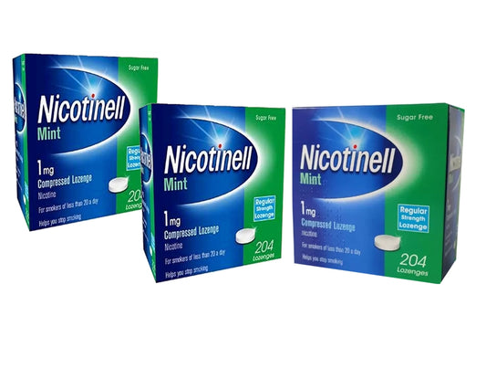 Nicotinell Lozenge Mint 2mg 204 Lozenges Pack of 3 Exp=04-2026
