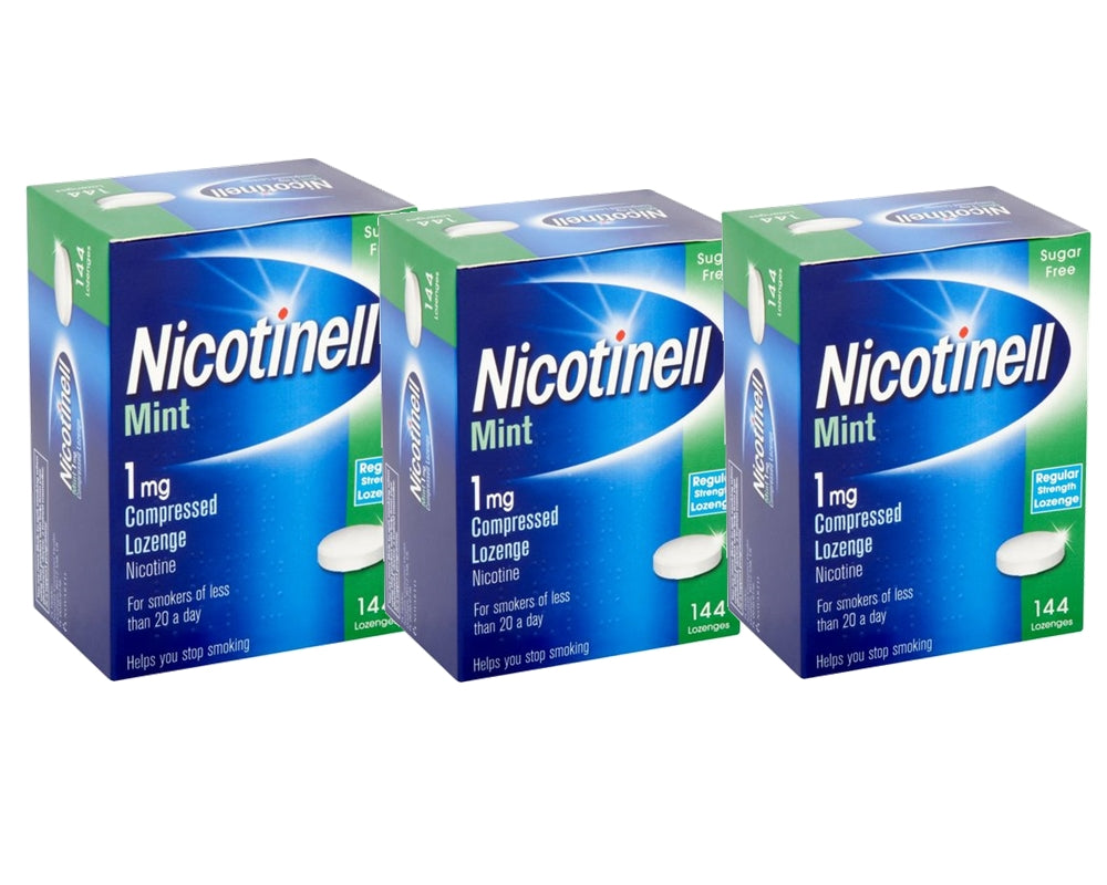 Nicotinell Lozenge Mint 1mg 144 Lozenges Pack of 3 Exp=01/2026