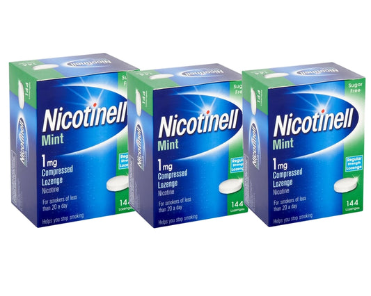 Nicotinell Lozenge Mint 1mg 144 Lozenges Pack of 3 Exp=01/2026