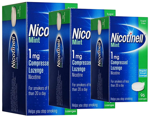 Nicotinell Lozenge Mint 1mg 96 Lozenges Pack of 3 Exp=03/2026