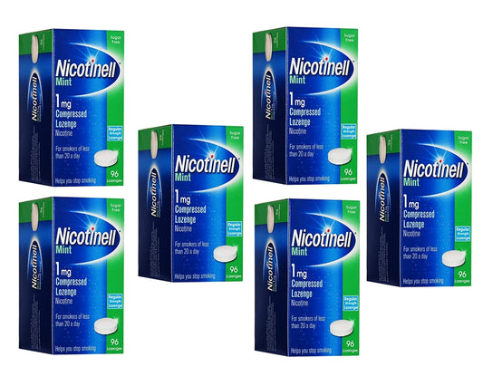 Nicotinell Lozenge Mint 1mg 96 Lozenges Pack of 6 Exp=03/2026