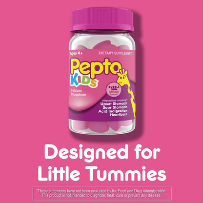 Pepto Bismol Kids Gummies, Fast Support for Little Tummies 24 Gummies