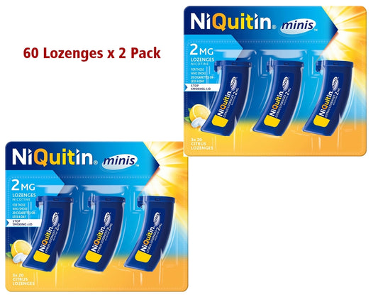 NiQuitin Minis Citrus 2mg Lozenges 60 Pack 2