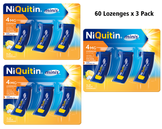 NiQuitin Minis Citrus 4mg Lozenges 60 Pack 3