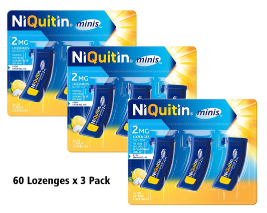 NiQuitin Minis Citrus 2mg Lozenges 60 Pack 3