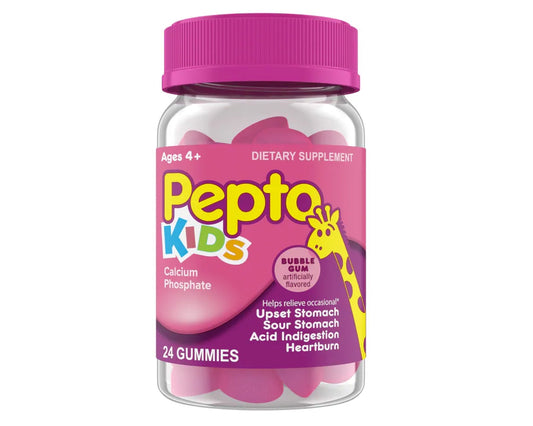 Pepto Bismol Kids Gummies, Fast Support for Little Tummies 24 Gummies