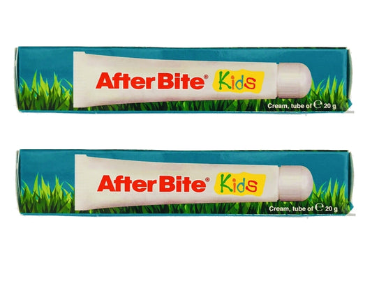 AfterBite Kids friendly soothing cream Gently Soothes Insect Bites 20g Pack 2