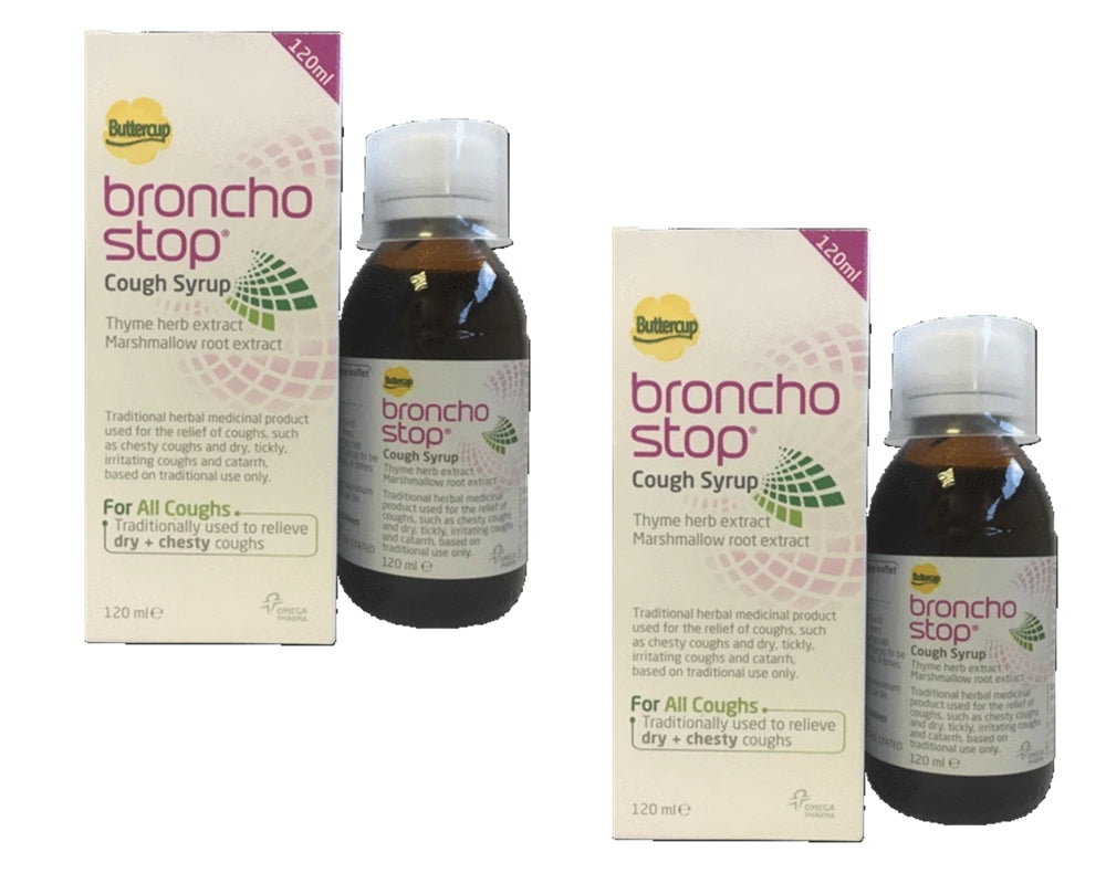 Broncho Stop Cough Syrup 120ml 2 Bottles