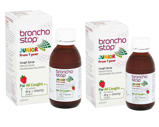 Broncho Stop Cough Syrup 120ml JUNIOR FROM 1 YEAR 2 Pack