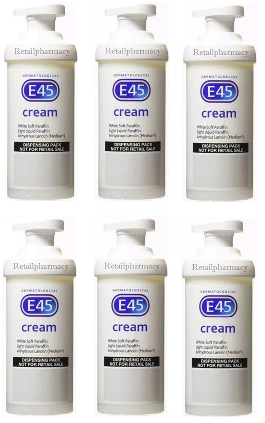 E45 Cream Pump Pack 500g (NHS) Exp =2025 Pack 6