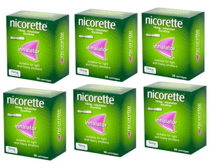 Nicorette 15mg Inhalator 36 Cartridges Expiry 10-2026