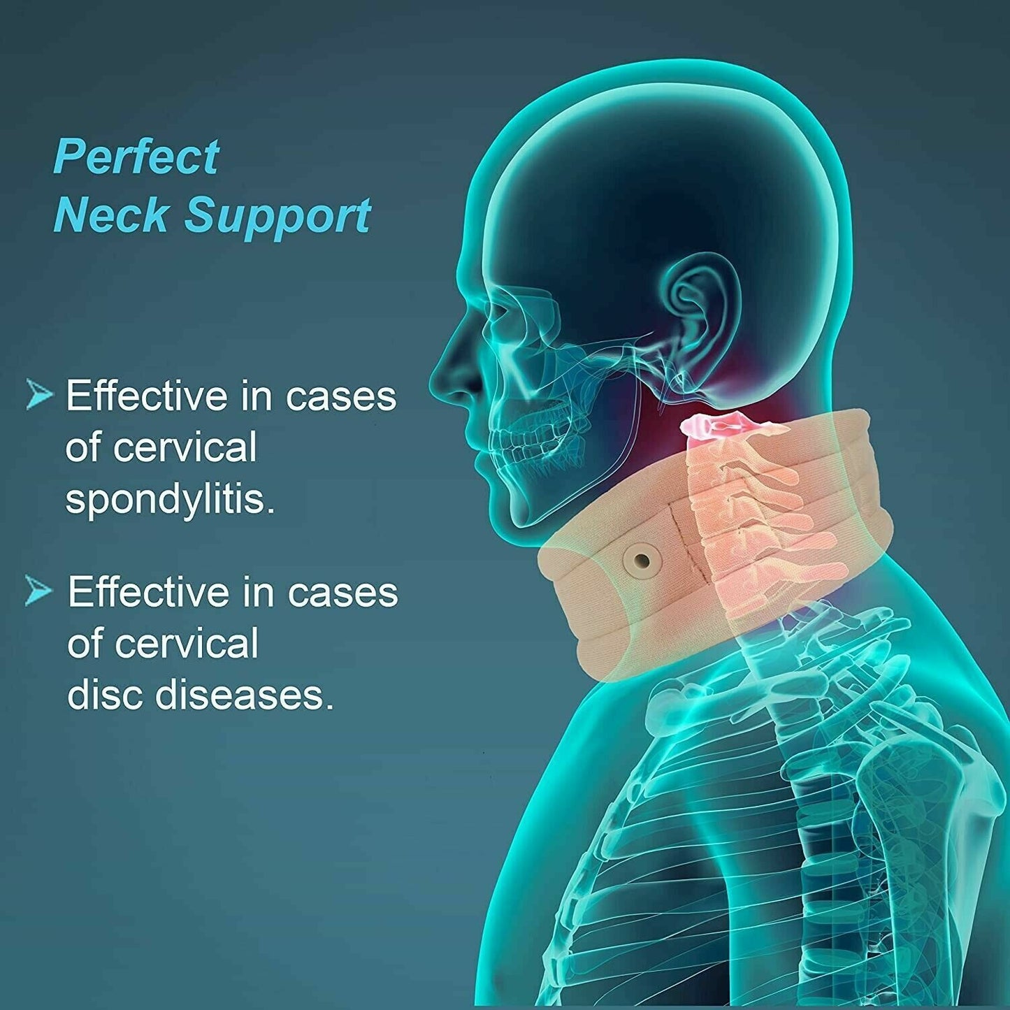 Tynor Cervical Collar Soft with Support for Neck Brace Pain Relief Support