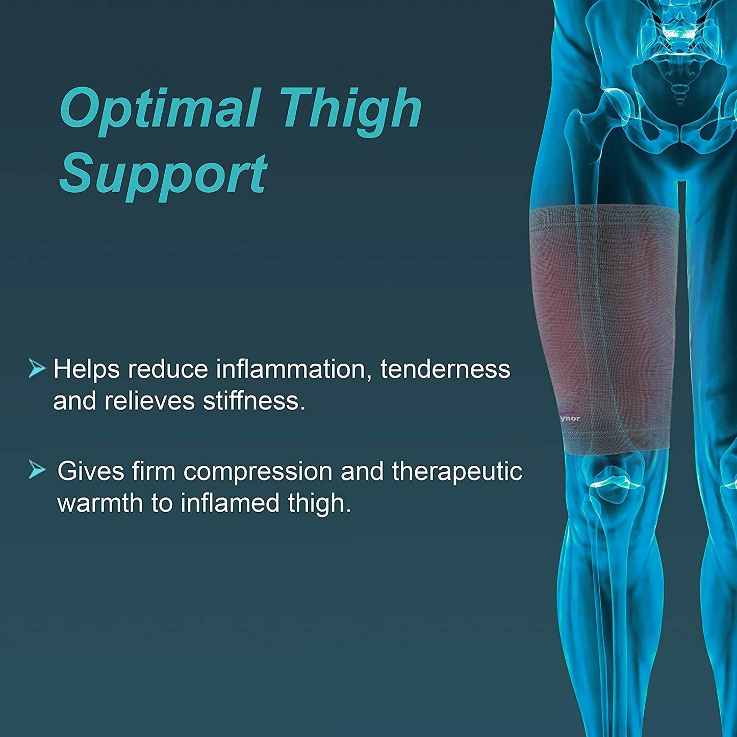 Tynor Thigh Support D 14 four way stretchable fabric.