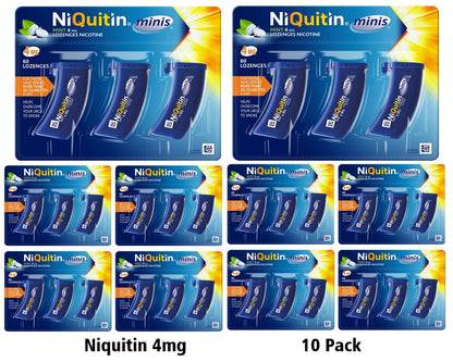 NiQuitin Minis Mint 4mg Lozenges 60 Pack 10 Expiry 2025