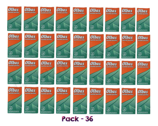 Olbas Pastilles Menthol 45g Clears The Head Soothes Pack 36 Expiry 09-2026